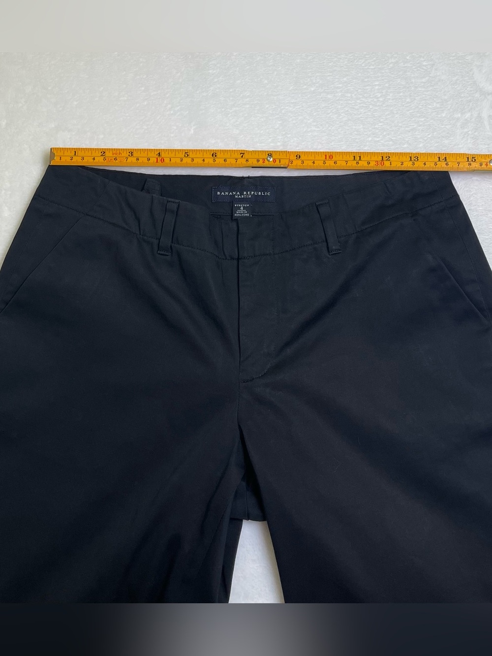 Banana Republic Martin Fit Black Stretch Dress Pants Trousers Women’s Size 4 - Picture 7 of 8
